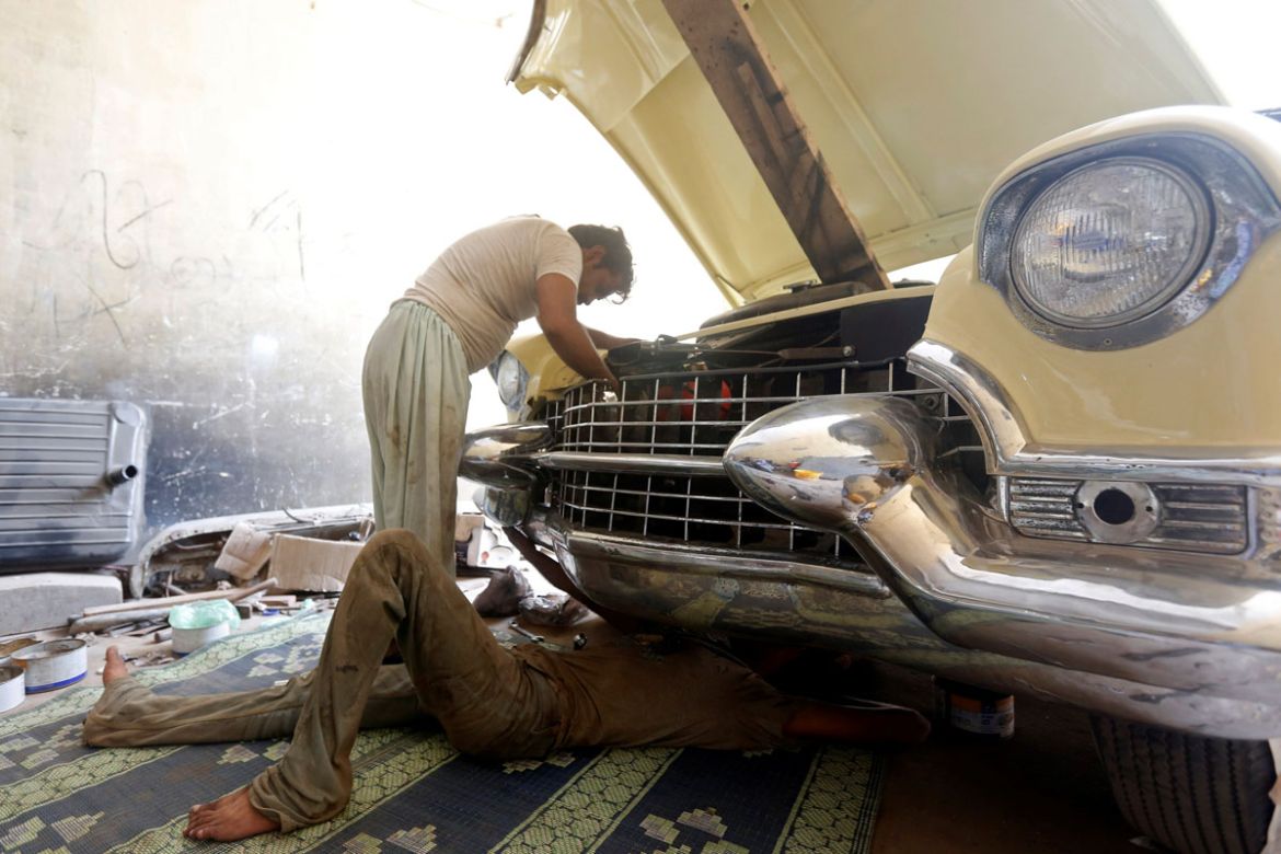 1955 Cadillac Convertible, currently being restored at the National Museum in Karachi, Pakistan