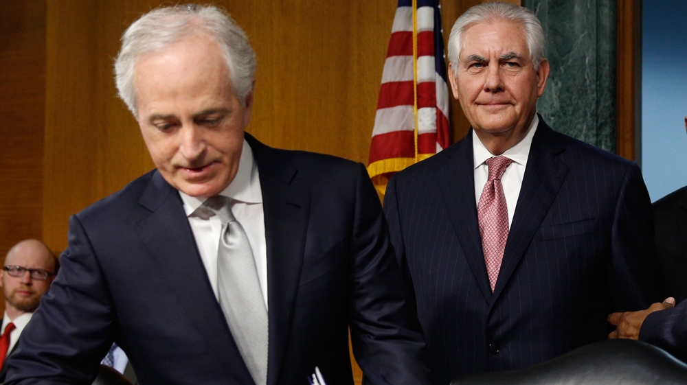 Corker and Tillerson have a close relationship, and they speak frequently on foreign policy issues [Reuters]