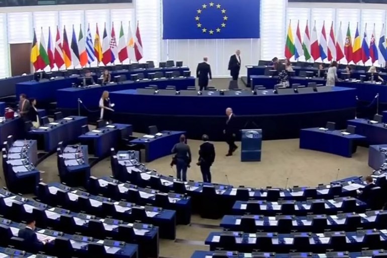 EU parliament screengrab