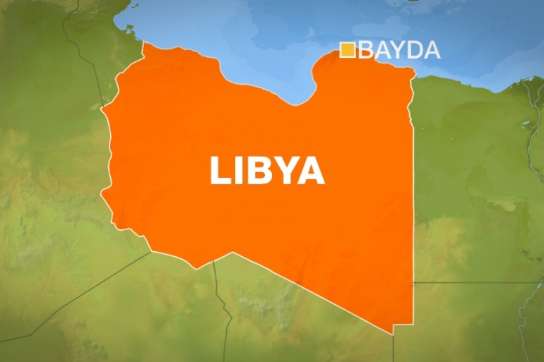 Bayda Libya Map