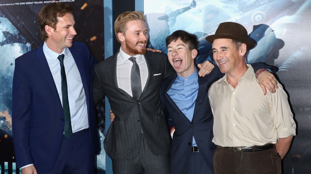 Dunkirk actors James D'Arcy, Jack Lowden, Barry Keoghan and Mark Rylance attend the films New York premiere [Getty]