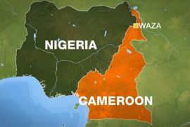 Waza, Cameroon map