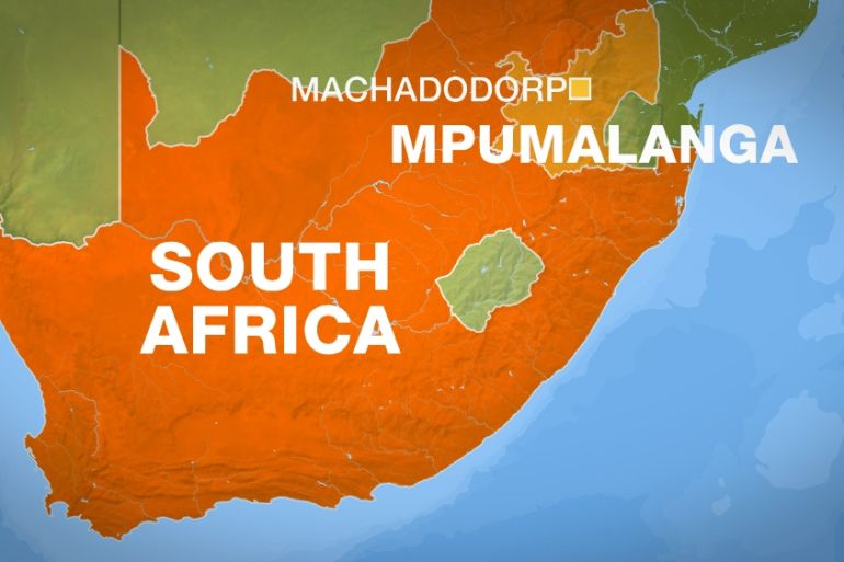 Machadodorp, Mpumalanga province map