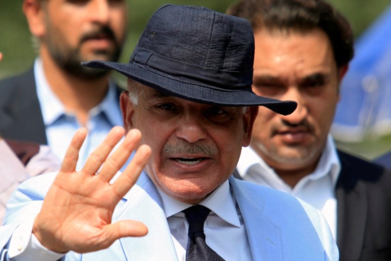 Shahbaz Sharif, Chief Minister of Punjab Province and brother of Pakistan''s Prime Minister Nawaz Sharif, gestures after appearing before a Joint Investigation Team (JIT) in Islamabad