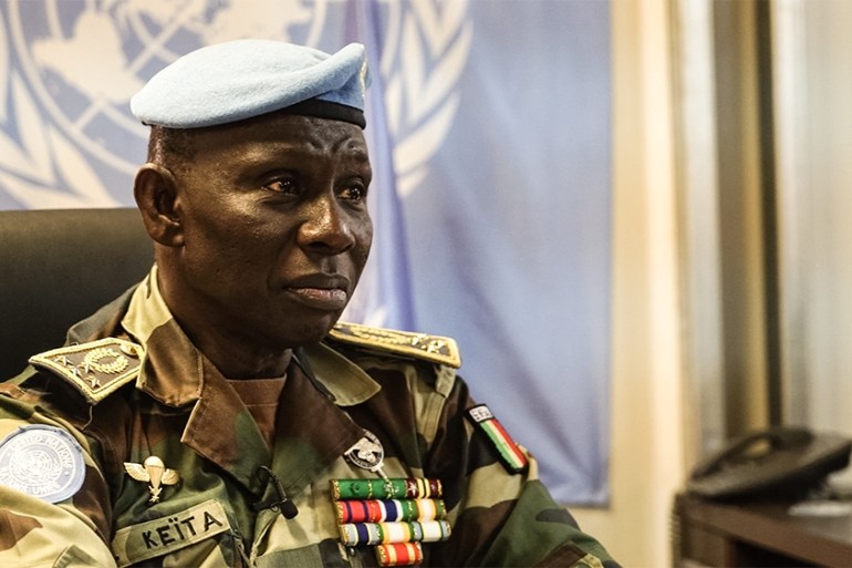 General Balla Keita , Minusca force commander, Central African Republic [Sorin Furcoi/Al Jazeera]