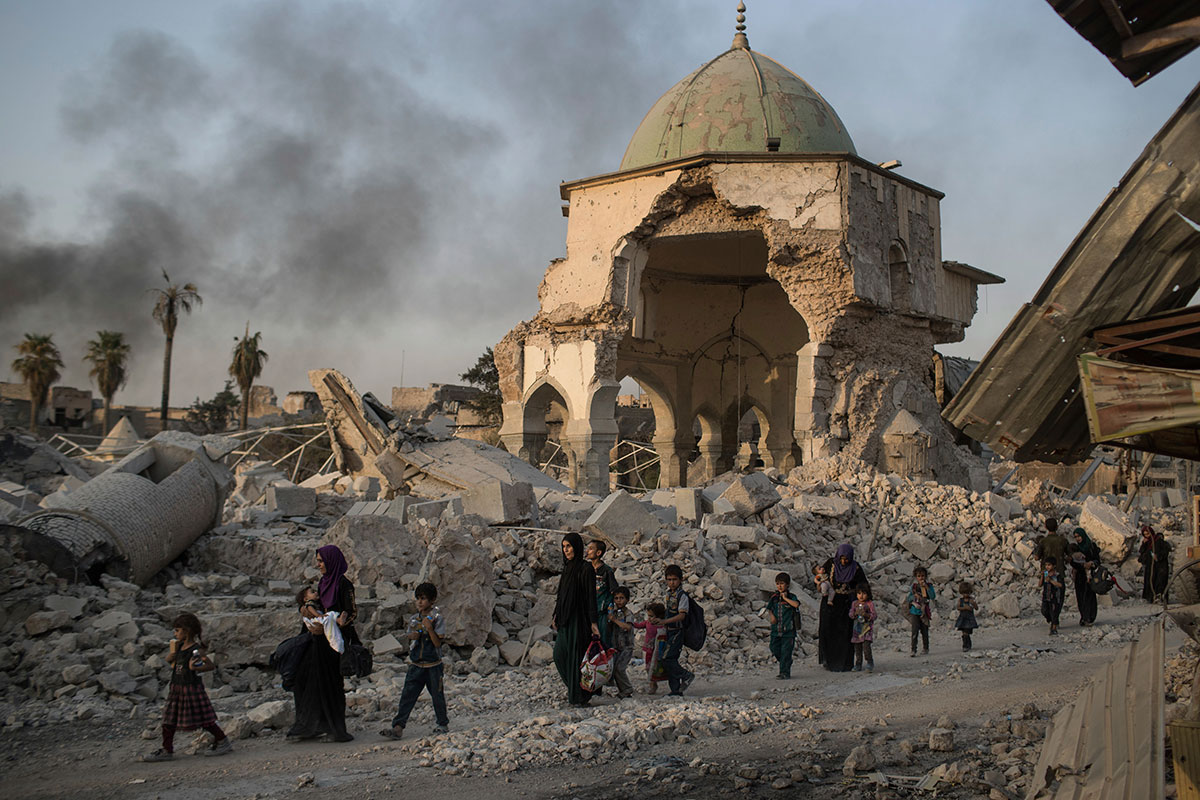 The al-Nuri grand mosque was destroyed by ISIL as Iraqi forces advanced in the city of Mosul [File: AP]