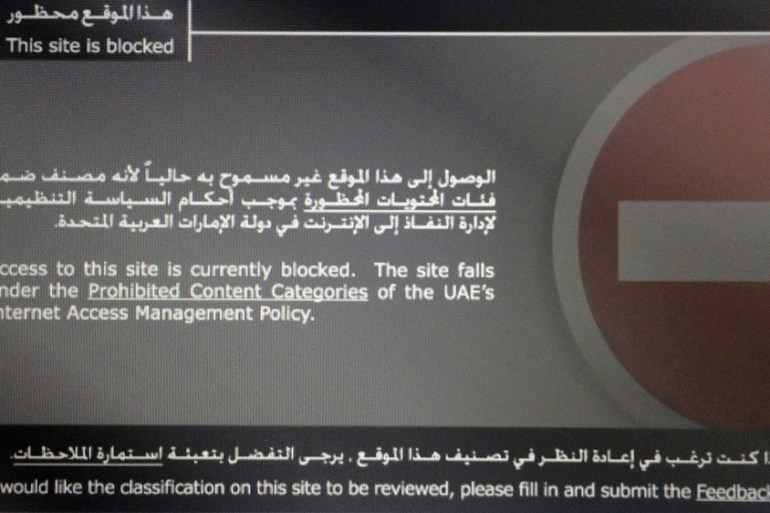 UAE censorship