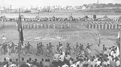 A Palestinian event held in Batsa Stadium in Jaffa in the 1940s [Unknown photographer/From the book Made Public]