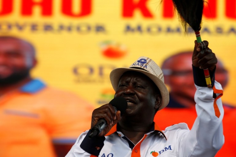 Kenya opposition leader Raila Odinga
