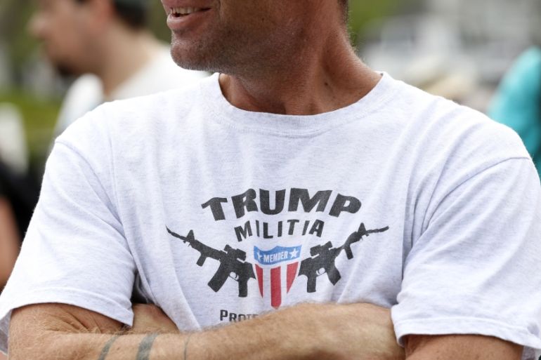Trump militia Lucas Jackson/Reuters