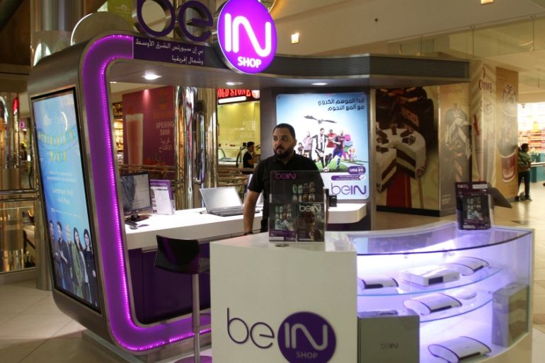 BeIN Sport stand in Doha, Qatar