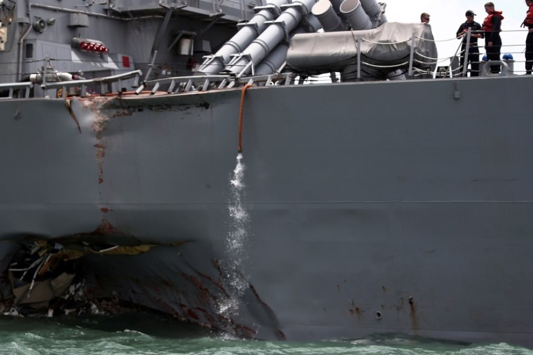 USS McCain warship