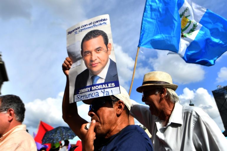 GUATEMALA-CORRUPTION-MORALES-PROTEST