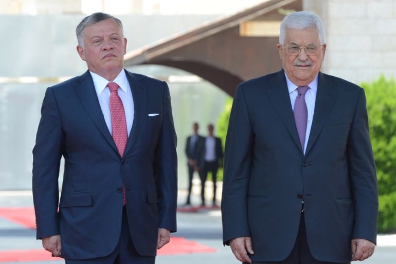 King Abdullah II of Jordan Visits Ramallah