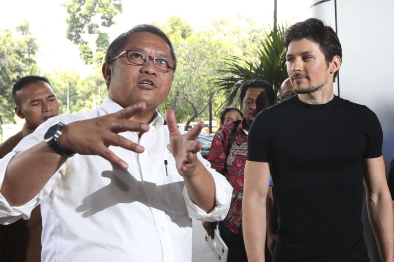 Indonesia Telegram Durov Rudiantara