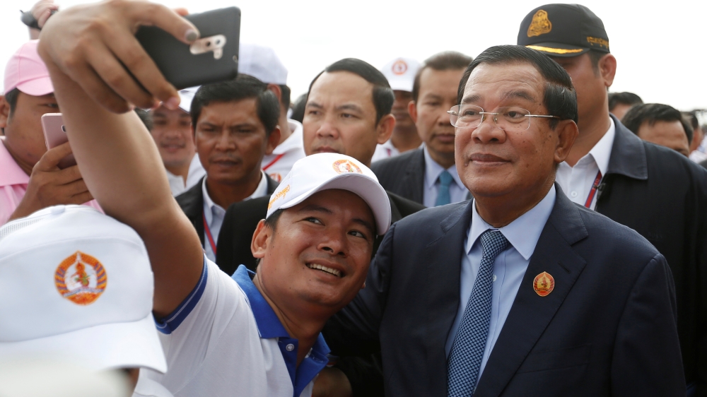 Hun Sen, who has ruled Cambodia for three decades, is facing a strong opposition in the 2018 parliamentary elections [Reuters File]