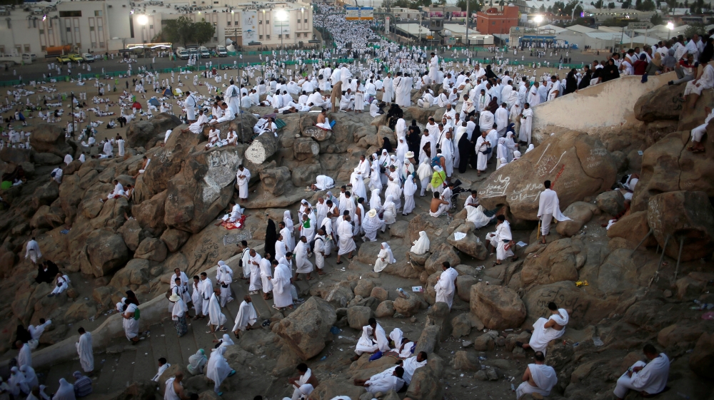 Muslims believe Prophet Muhammad delivered his final sermon on the granite hill more than 1,400 years ago [Suhaib Salem/Reuters]