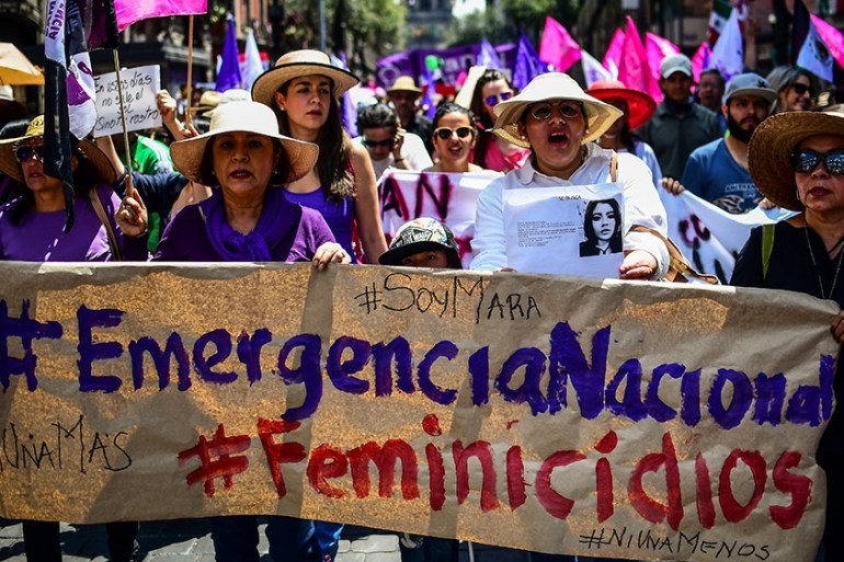 March against femicide in Mexico