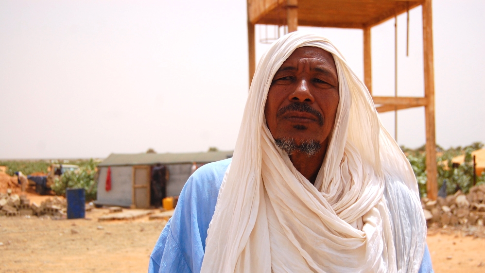 Chafa Cheihna came to Mauritania as a refugee from his native Mali in the 1990s, but he is now a Mauritanian citizen [Jillian Kestler-D'Amours/Al Jazeera] 