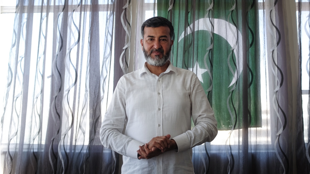 Javed Aslam, president of the Pakistani Community in Greece, in his office in September 2017 [Nick Paleologos/SOOC/Al Jazeera]