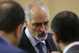 Syrian chief negotiator Bashar al-Ja''afari attends the round on Syria peace talks in Astana