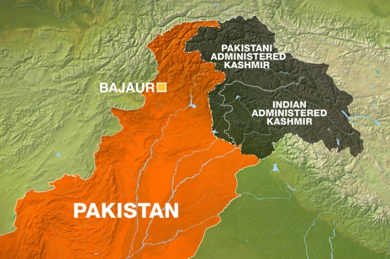 Bajaur Agency Pakistan map