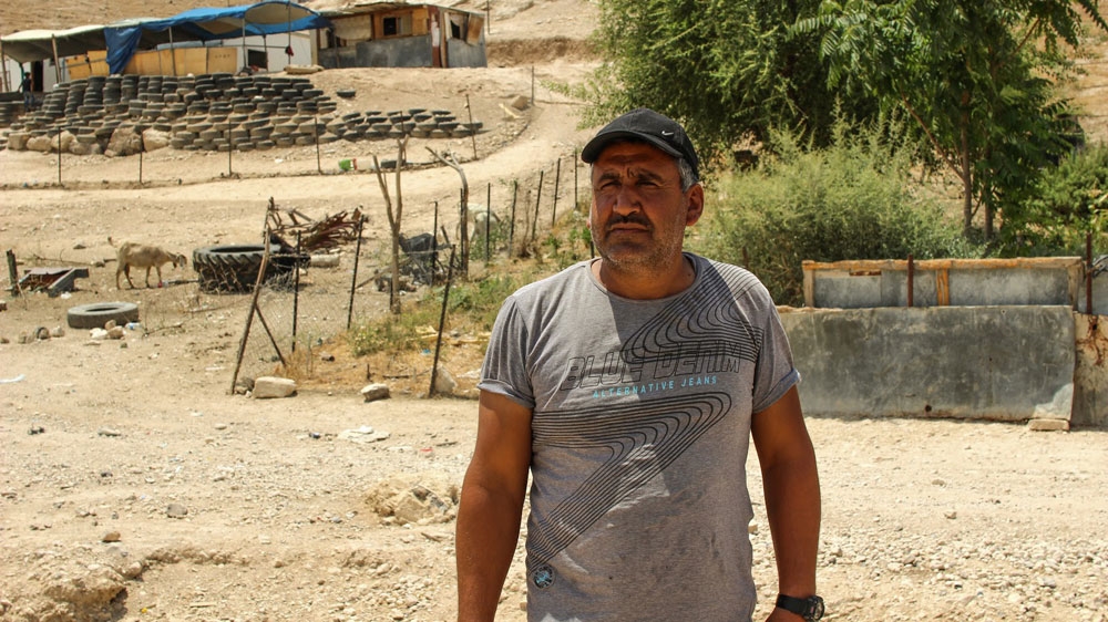 Khalil Hammad, resident of the Wadi Abu Hindi Bedouin community [Jaclynn Ashly/Al Jazeera] 