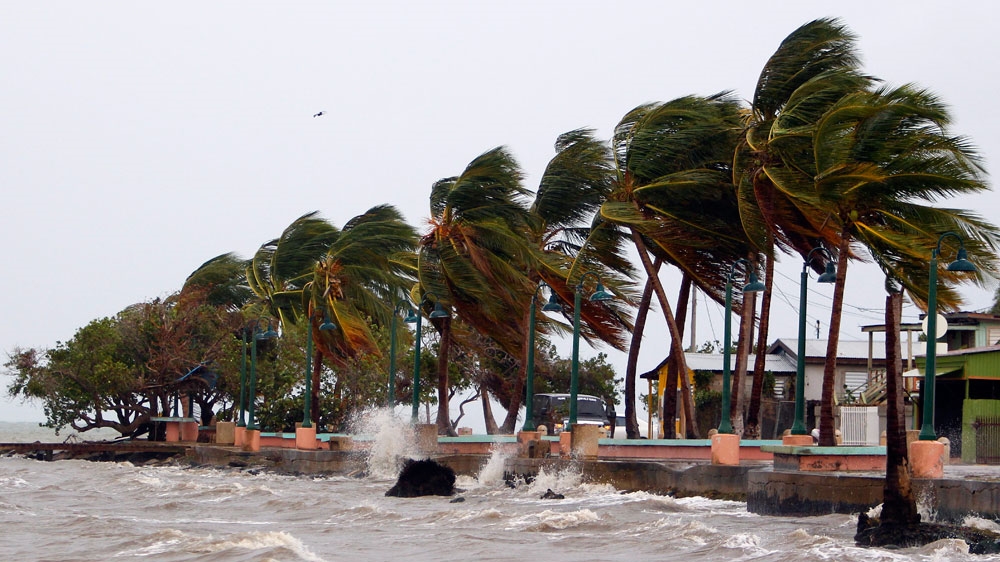 Winds lash the coastal city of Fajardo as Hurricane Maria approaches Puerto Rico [AFP]
