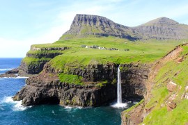 Nestled between Norway and Iceland in the North Atlantic Ocean, the Faroe Islands are home to 50,000 people and 80,000 sheep.