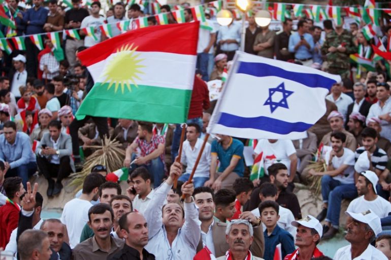 Kurds israel flags referendum Reuters