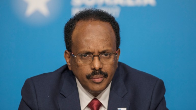 Mohamed Abdullahi Mohamed, President of Somalia, attends the London Somalia Conference'' at Lancaster House
