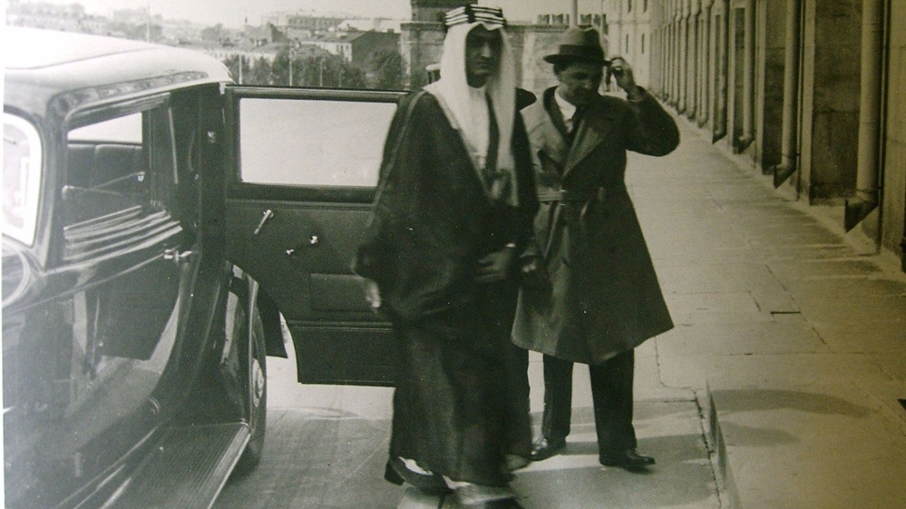 Karim Khakimov and Emir Faisal in Moscow in 1932 [Wikipedia] 