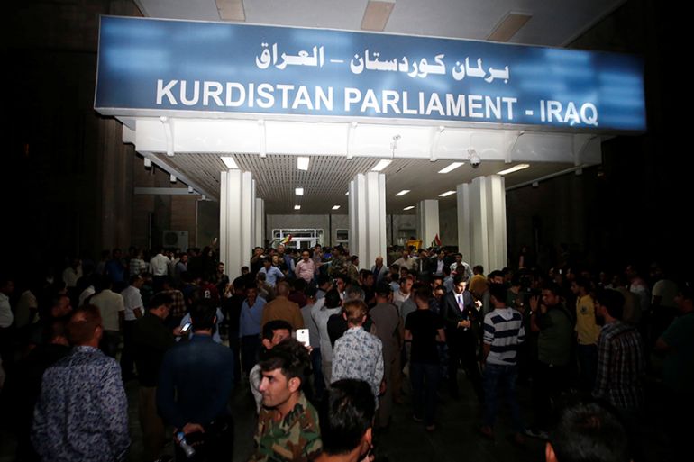 OUTSIDE: Kurdish region-Iraq parliament