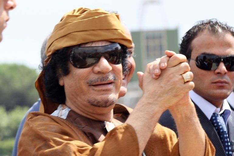 Libyan Leader Muammar Gaddafi Official Visit In Rome