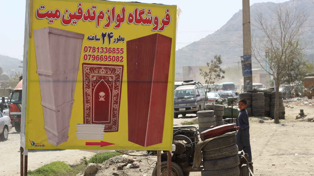 The price of a coffin ranges from 1,000 to 4,000 afghani ($15 to $60) [Al Jazeera]