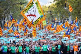 Catalonia rally pro-independence