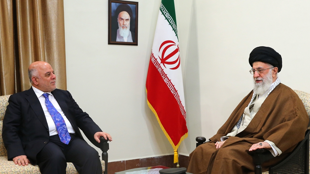 Iran's Supreme Leader has praised Iraq's fight against ISIL during al-Abadi's visit on Thursday [AFP]