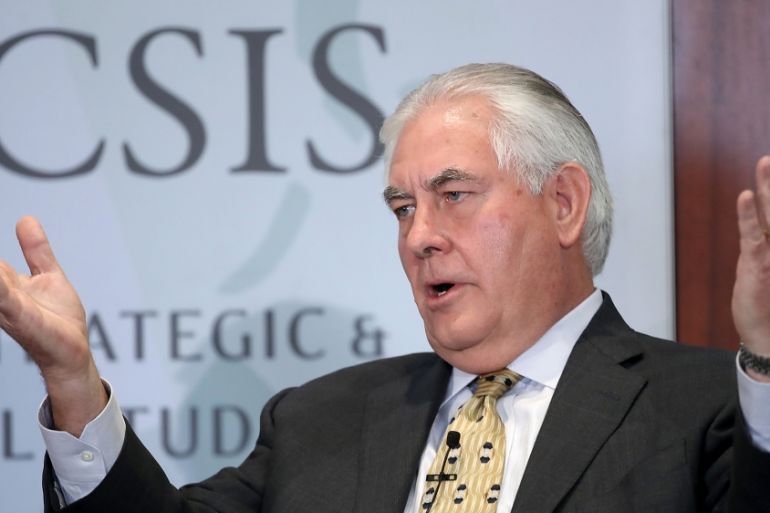 Secretary Of State Rex Tillerson Discusses US-India Relations At CSIS