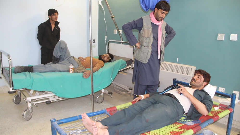 Up to 150 people were injured in the Gardez attack [Farid Zahir/AFP/Getty Images]