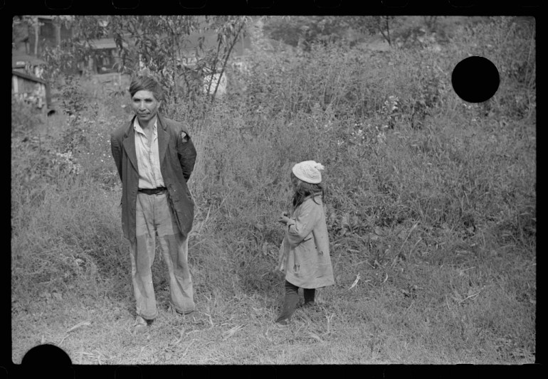 Untitled photo, possibly related to: Mexican miner and child, Bertha Hill, West Virginia