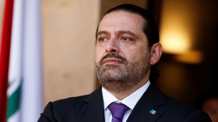 Lebanon''s Prime Minister Saad al-Hariri is seen at the governmental palace in Beirut