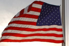 Veterans day US flag