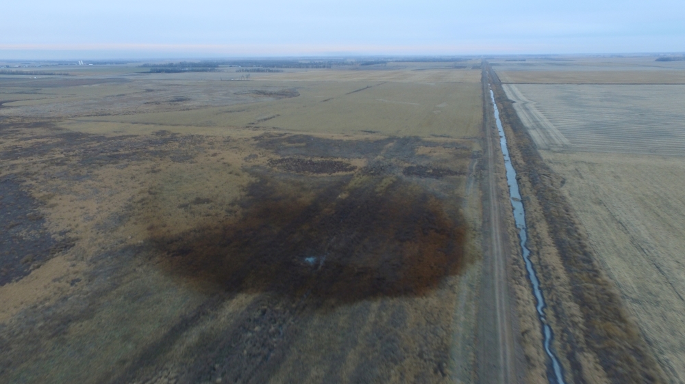 An oil spill in South Dakota in November shut down the Keystone pipeline [Reuters]