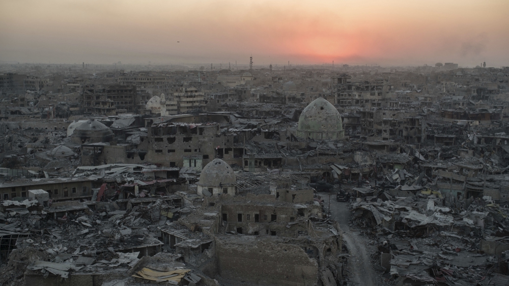 The 9-month fight to defeat the ISIL in Mosul ended in a crescendo of devastation: bombardment that damaged or destroyed a third of its historic Old City in just three weeks [Felipe Dana/AP Photo]