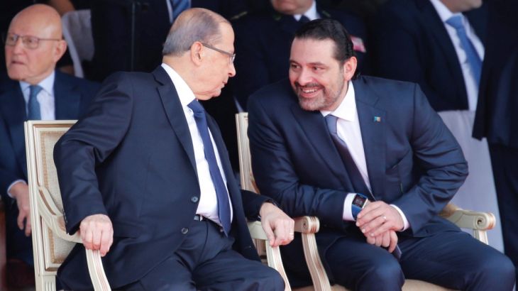 Saad Hariri with Aoun