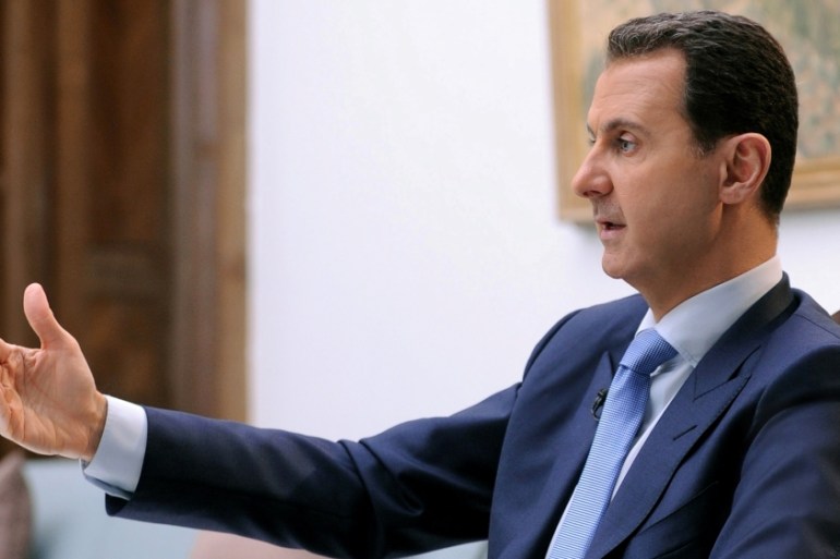 Syria''s President Bashar al-Assad speaks during an interview with Croatian newspaper Vecernji List in Damascus