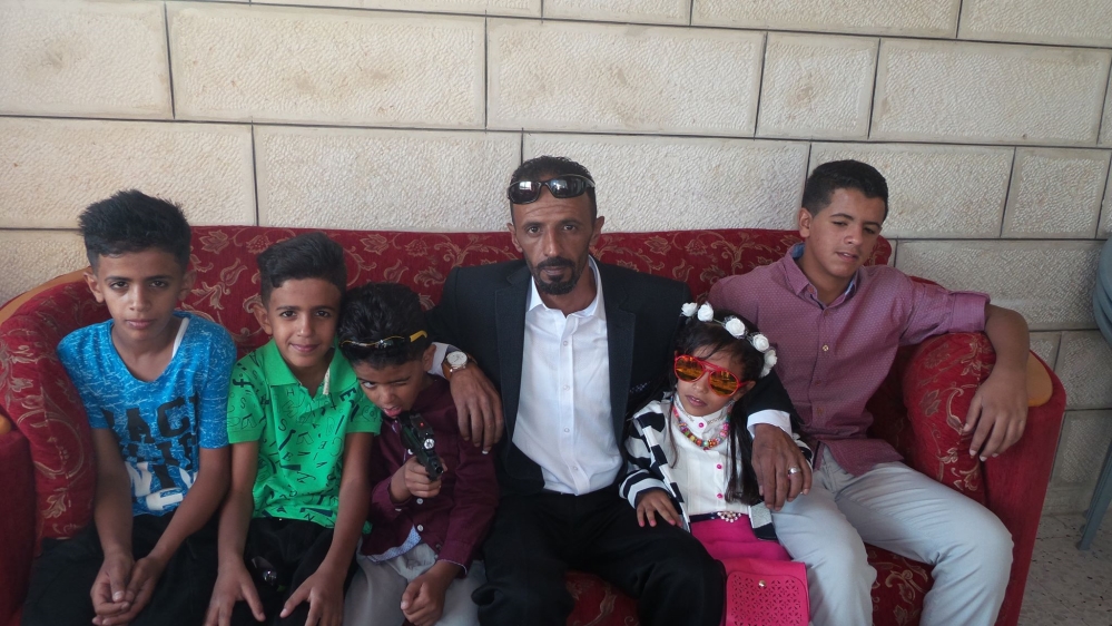 Jabal al-Baba community leader Atalah Jahalen and members of his family [Courtesy Atalah Jahalen]