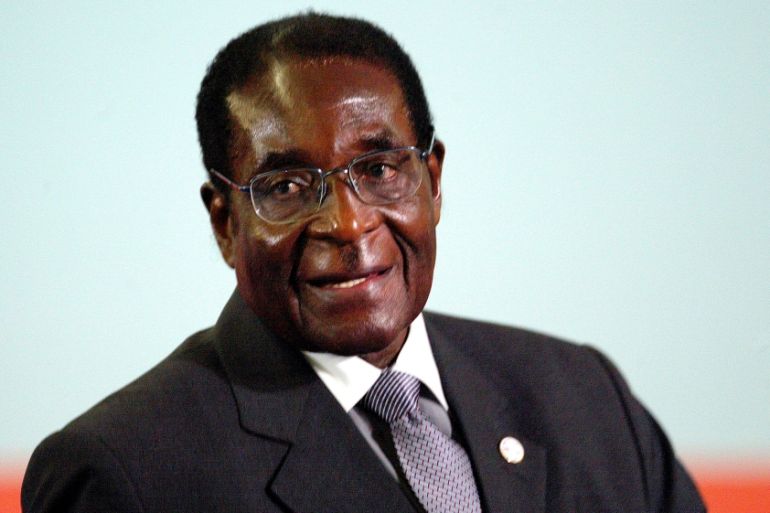 FILE PHOTO - File photo of Zimbabwe''s President Robert Mugabe seen upon his arrival at the Franco-African summit in Paris