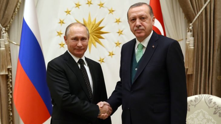 Russian President Putin meets with Turkish President Erdogan in Ankara