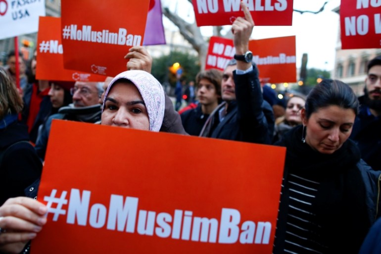 Trump Muslim ban protest